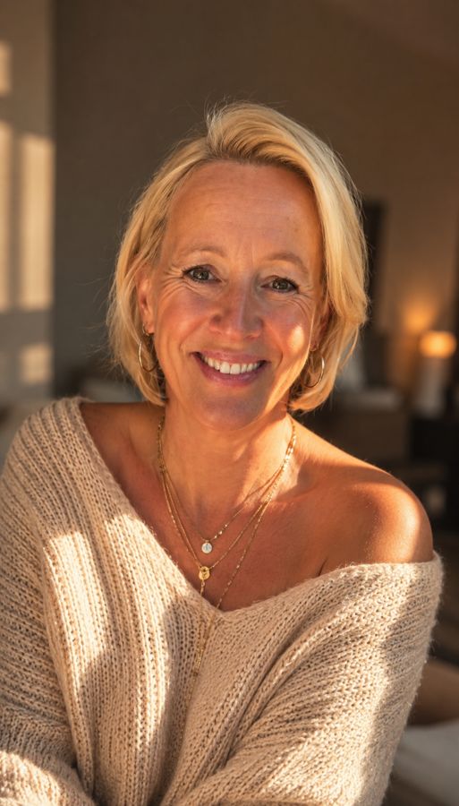 Andrea Gaugler, lachend im warmen Licht